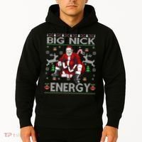 Big Nick Energy Funny Santa Christmas Ugly Sweater Hoodie thumb 2