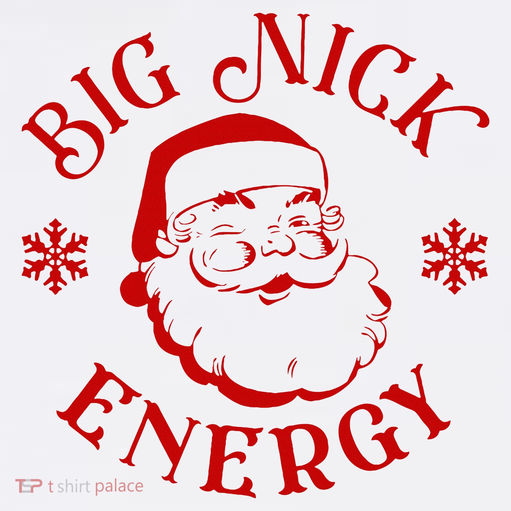 Big Nick Energy Christmas Retro Groovy Funny Vintage Santa T-Shirt