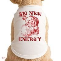 Big Nick Energy Funny Xmas Christmas Ugly Sweater Doggie Tank thumb 0