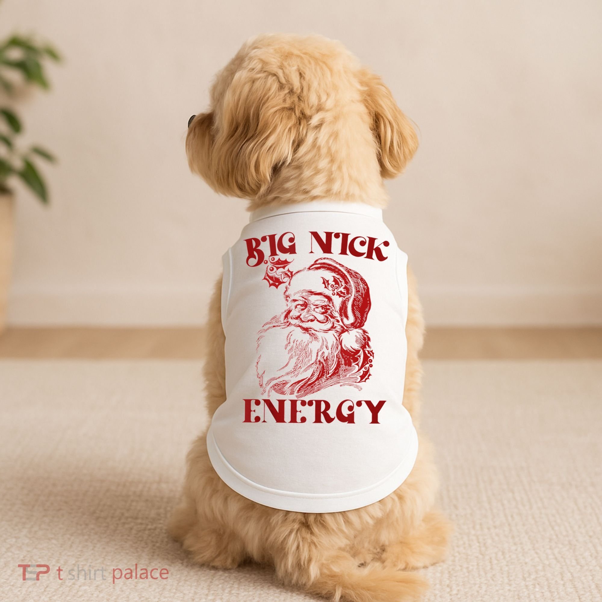 Big Nick Energy Funny Xmas Christmas Ugly Sweater Doggie Tank
