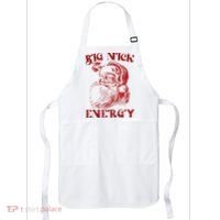 Big Nick Energy Funny Xmas Christmas Ugly Sweater Apron thumb 0
