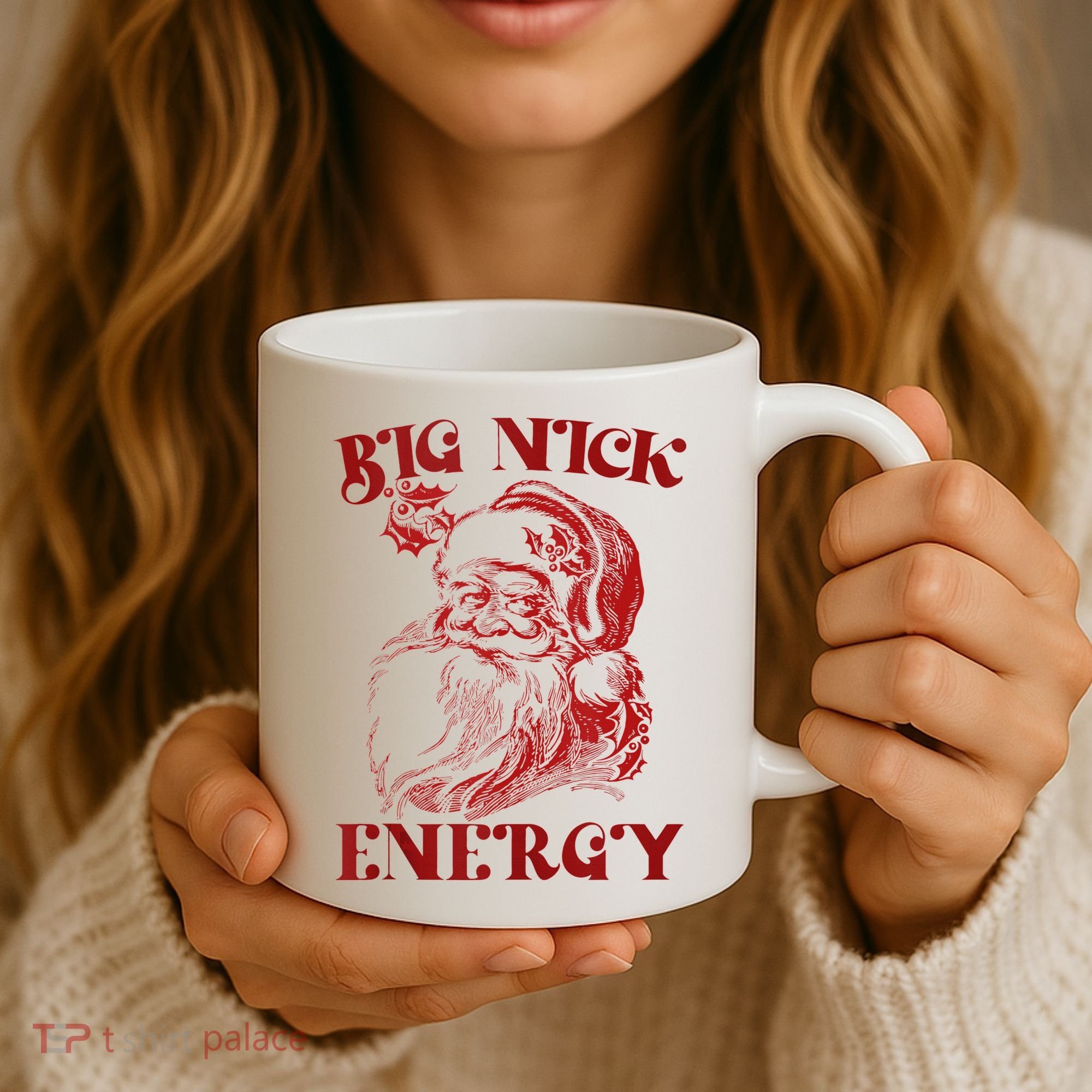 Big Nick Energy Funny Xmas Christmas Ugly Sweater Coffee Mug