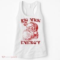 Big Nick Energy Funny Xmas Christmas Ugly Sweater Women's Tank Top thumb 0