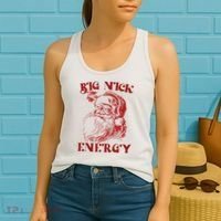 Big Nick Energy Funny Xmas Christmas Ugly Sweater Women's Tank Top thumb 2