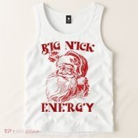 Big Nick Energy Funny Xmas Christmas Ugly Sweater Tank Top thumb 2