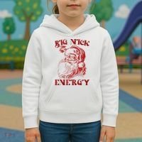 Big Nick Energy Funny Xmas Christmas Ugly Sweater Kids Hoodie thumb 3