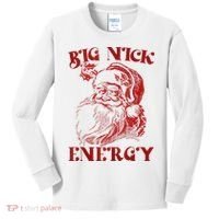 Big Nick Energy Funny Xmas Christmas Ugly Sweater Kids Long Sleeve Shirt thumb 0