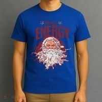 Big Nick Energy Merry Christmas Retro Funny Santa Adult Pun Gift T-Shirt thumb 3
