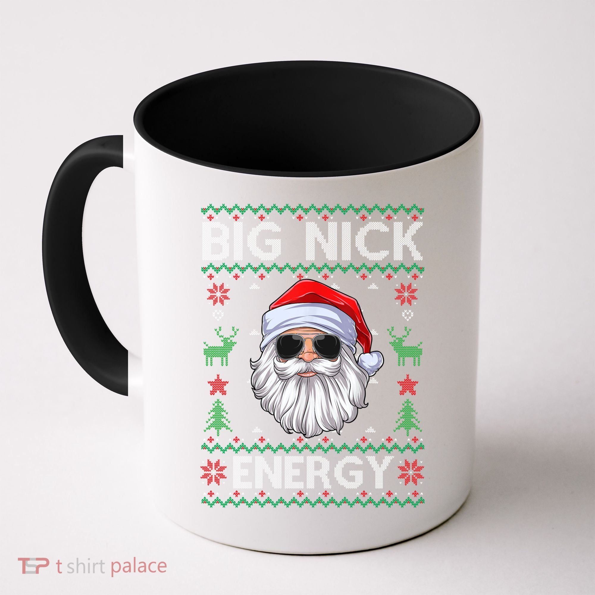 Big Nick Energy Santa Claus Ugly Christmas Sweater Gift Coffee Mug