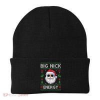 Big Nick Energy Santa Claus Ugly Christmas Sweater Gift Beanie thumb 0