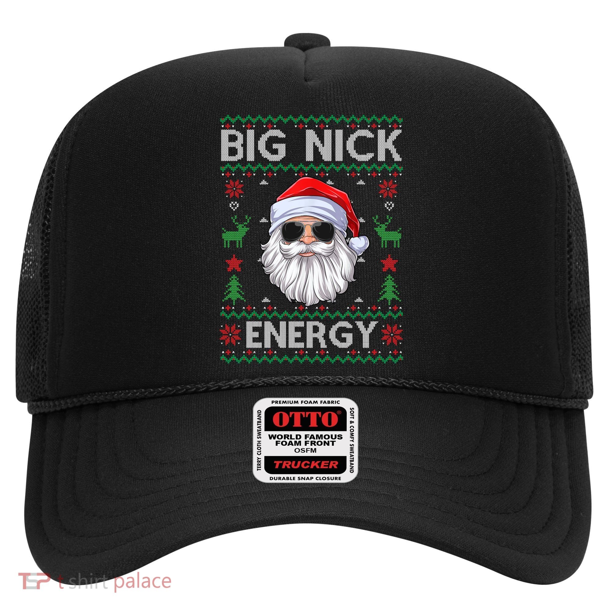 Big Nick Energy Santa Claus Ugly Christmas Sweater Gift Hat