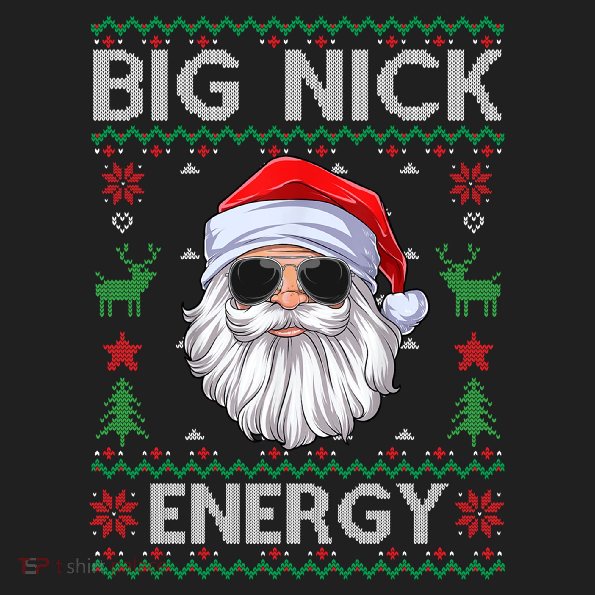 Big Nick Energy Santa Claus Ugly Christmas Sweater Gift Hat