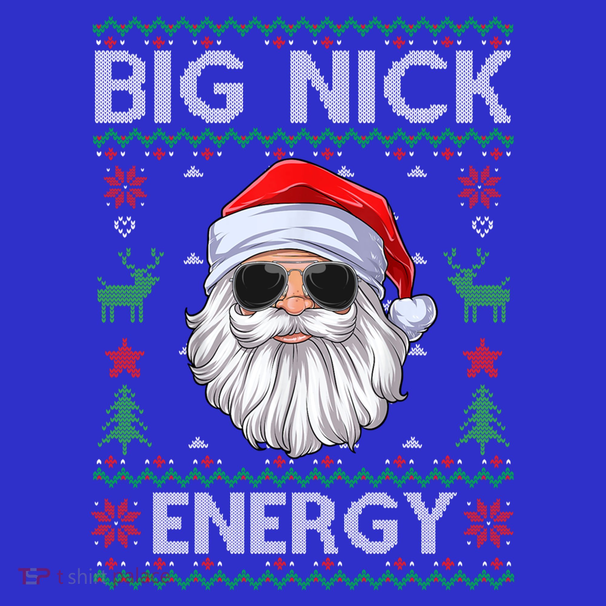 Big Nick Energy Santa Claus Ugly Christmas Sweater Gift Mousepad