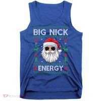 Big Nick Energy Santa Claus Ugly Christmas Sweater Gift Tank Top thumb 0