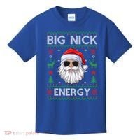 Big Nick Energy Santa Claus Ugly Christmas Sweater Gift Kids T-Shirt thumb 0