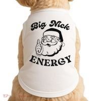 Big Nick Energy Santa Xmas Funny Christmas  Doggie Tank thumb 0