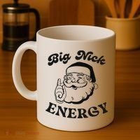 Big Nick Energy Santa Xmas Funny Christmas  Coffee Mug thumb 4