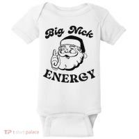 Big Nick Energy Santa Xmas Funny Christmas  Baby Bodysuit thumb 0