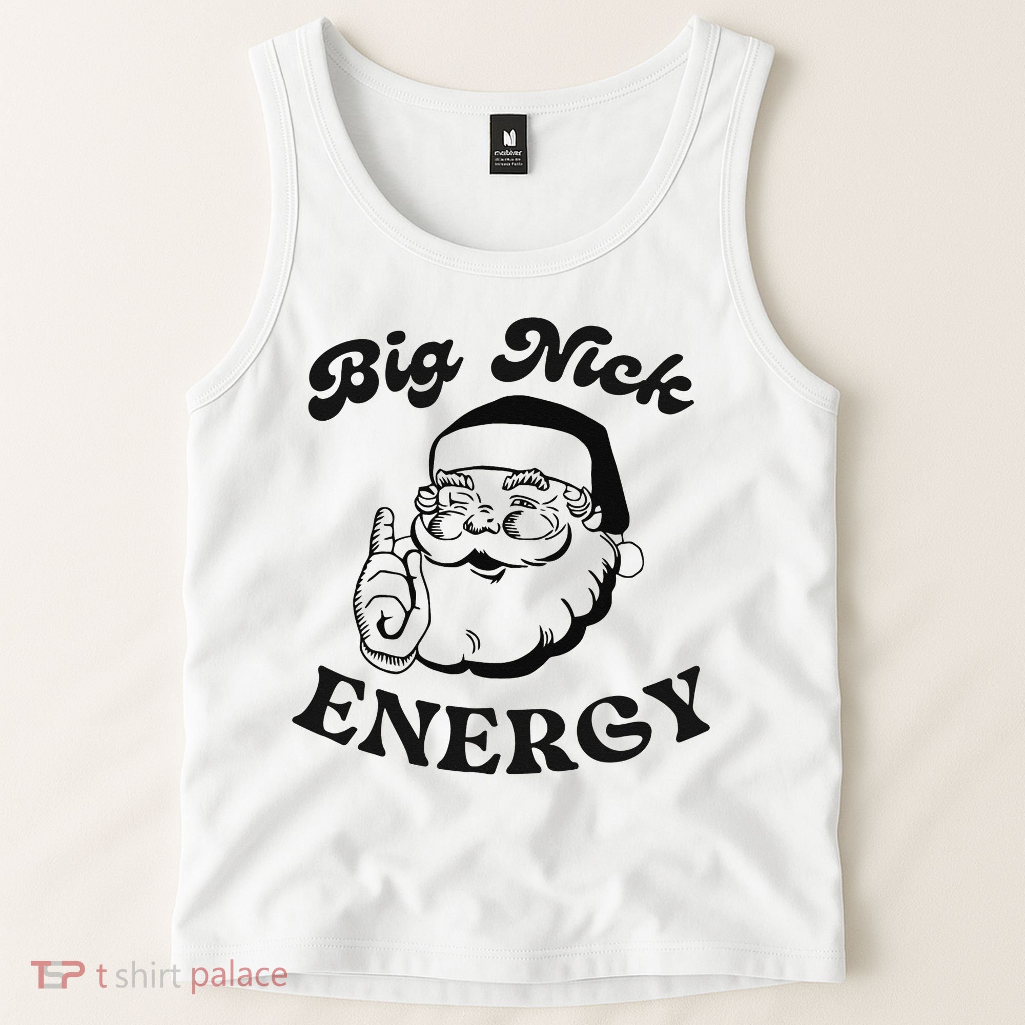 Big Nick Energy Santa Xmas Funny Christmas  Tank Top