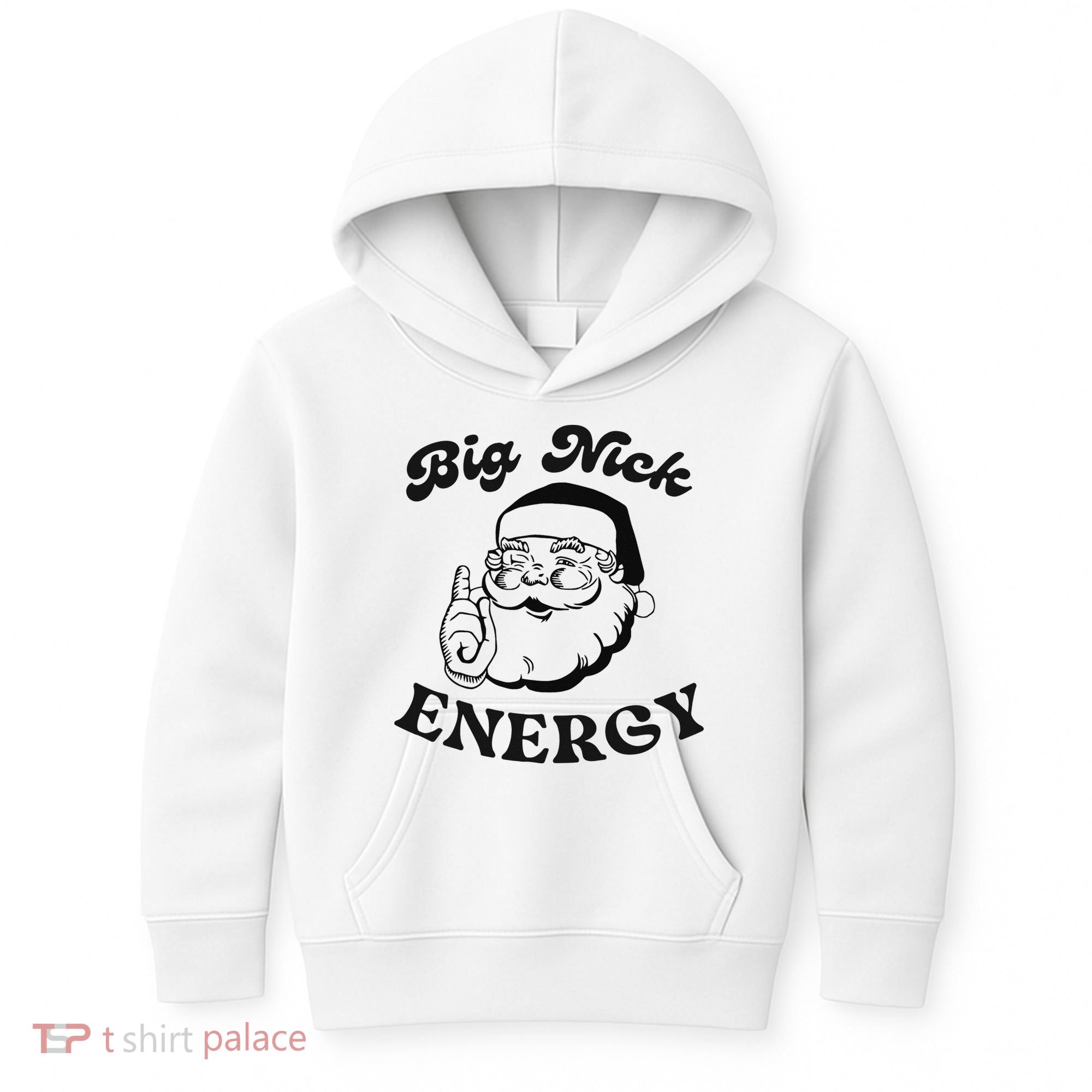 Big Nick Energy Santa Xmas Funny Christmas  Kids Hoodie