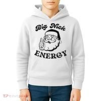 Big Nick Energy Santa Xmas Funny Christmas  Kids Hoodie thumb 4