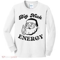 Big Nick Energy Santa Xmas Funny Christmas  Kids Long Sleeve Shirt thumb 0