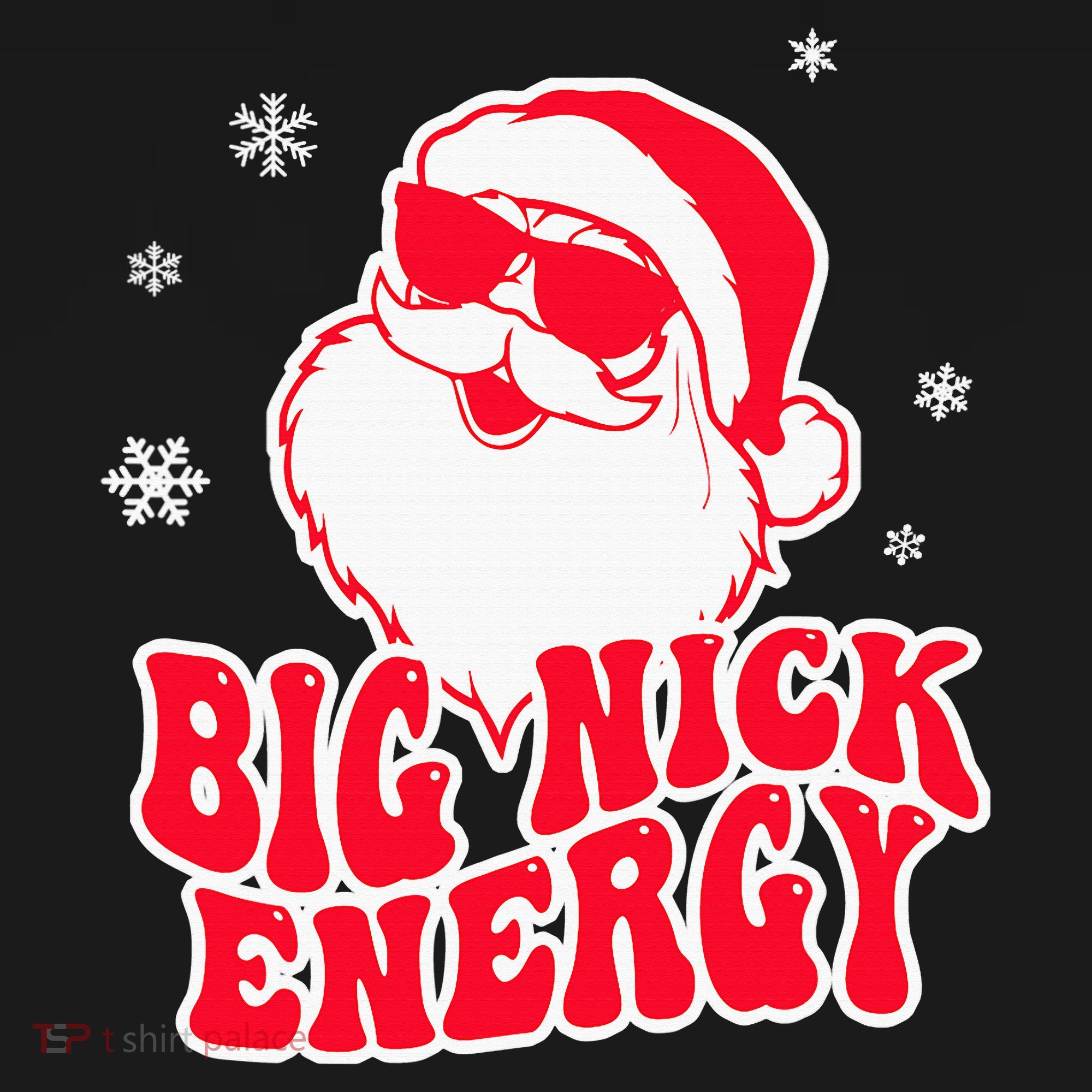 Big Nick Energy Shirt Christmas Reindeer Tshirt Cute Xmas Women's Hoodie
