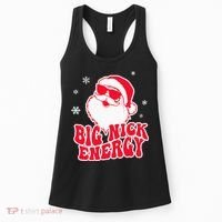 Big Nick Energy Shirt Christmas Reindeer Tshirt Cute Xmas Women's Tank Top thumb 0