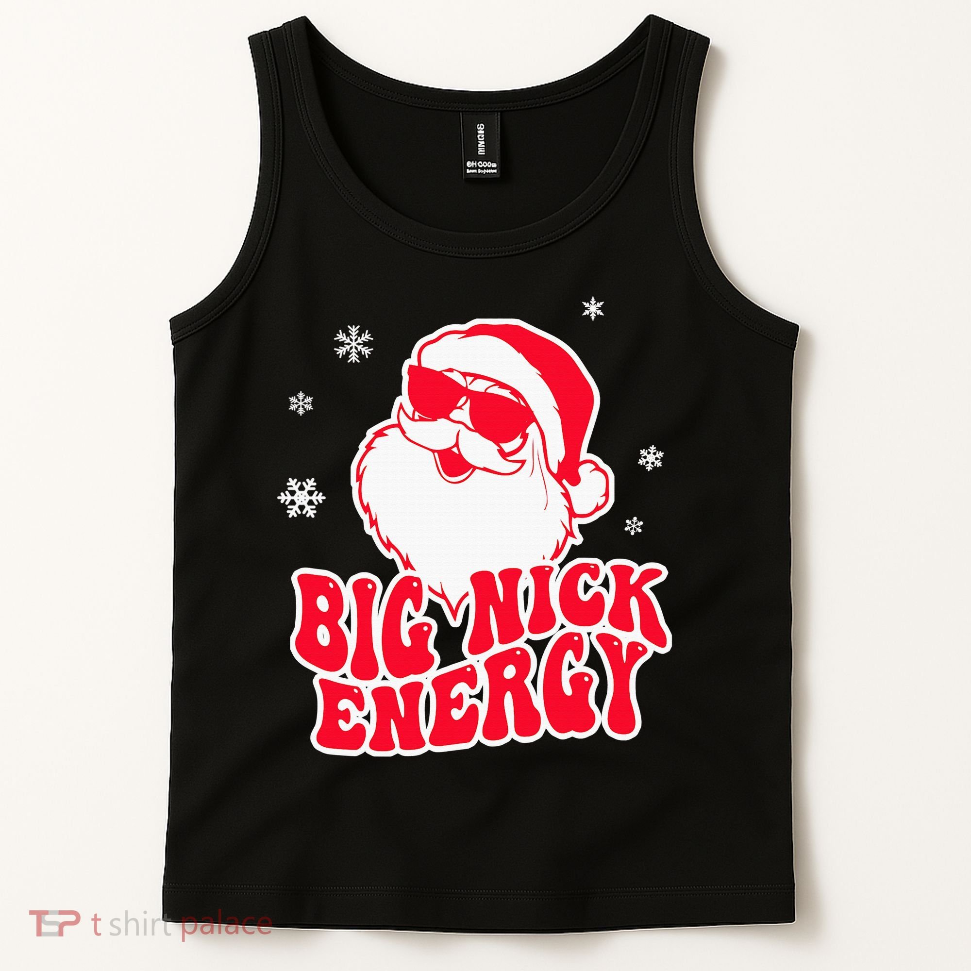 Big Nick Energy Shirt Christmas Reindeer Tshirt Cute Xmas Tank Top