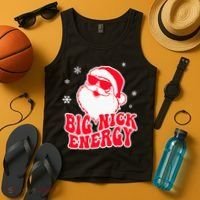 Big Nick Energy Shirt Christmas Reindeer Tshirt Cute Xmas Tank Top thumb 4