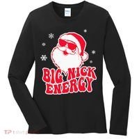 Big Nick Energy Shirt Christmas Reindeer Tshirt Cute Xmas Women's Long Sleeve Shirt thumb 0