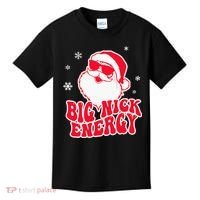 Big Nick Energy Shirt Christmas Reindeer Tshirt Cute Xmas Kids T-Shirt thumb 0
