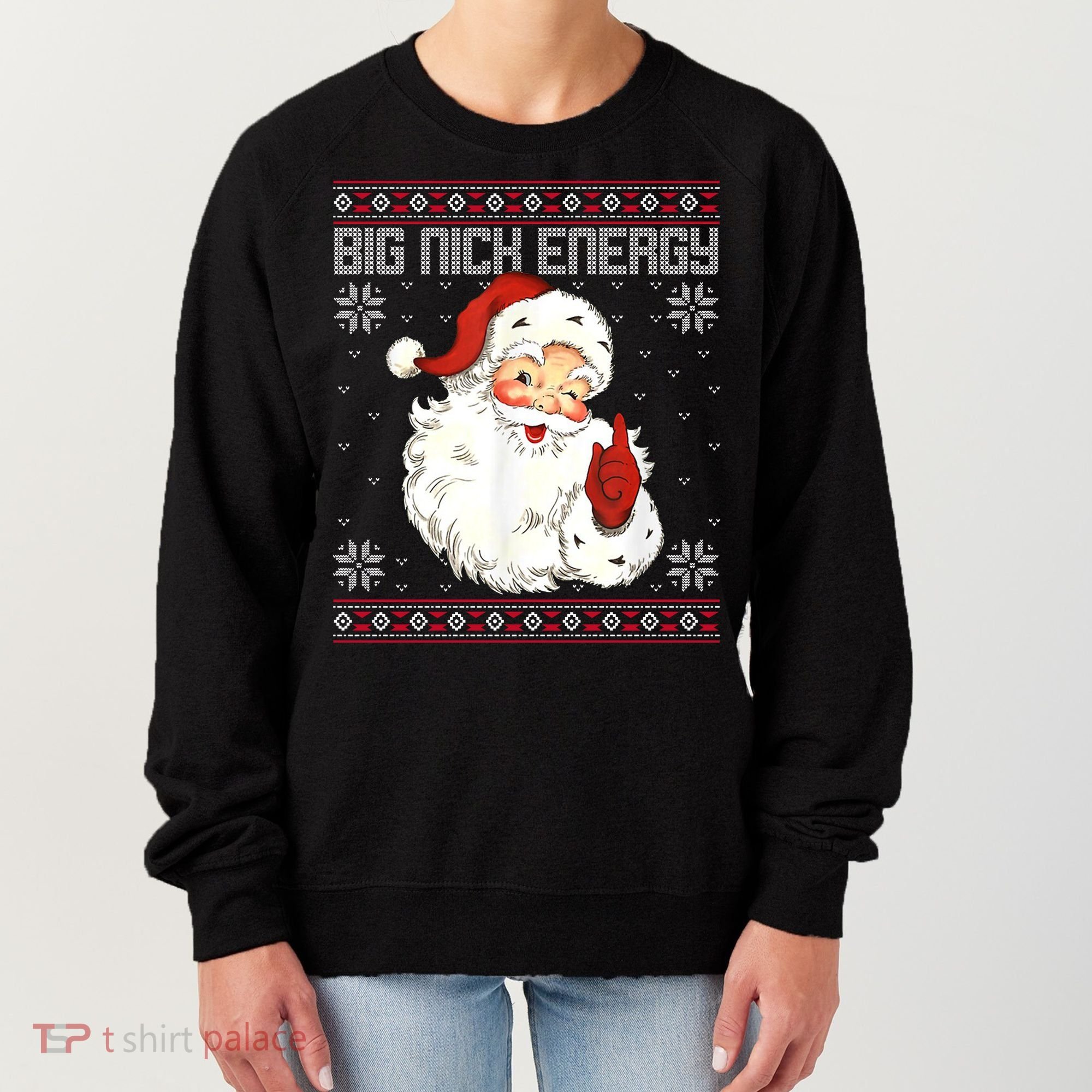 Big Nick Energy Santa Claus Holiday Women's Sweatshirt