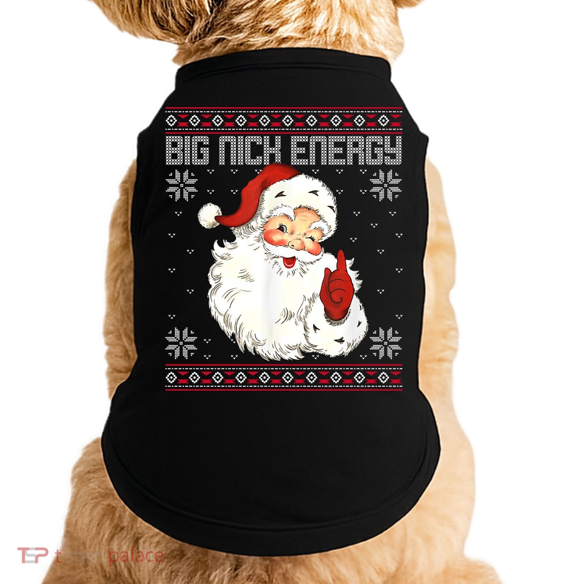 Big Nick Energy Santa Claus Holiday Doggie Tank