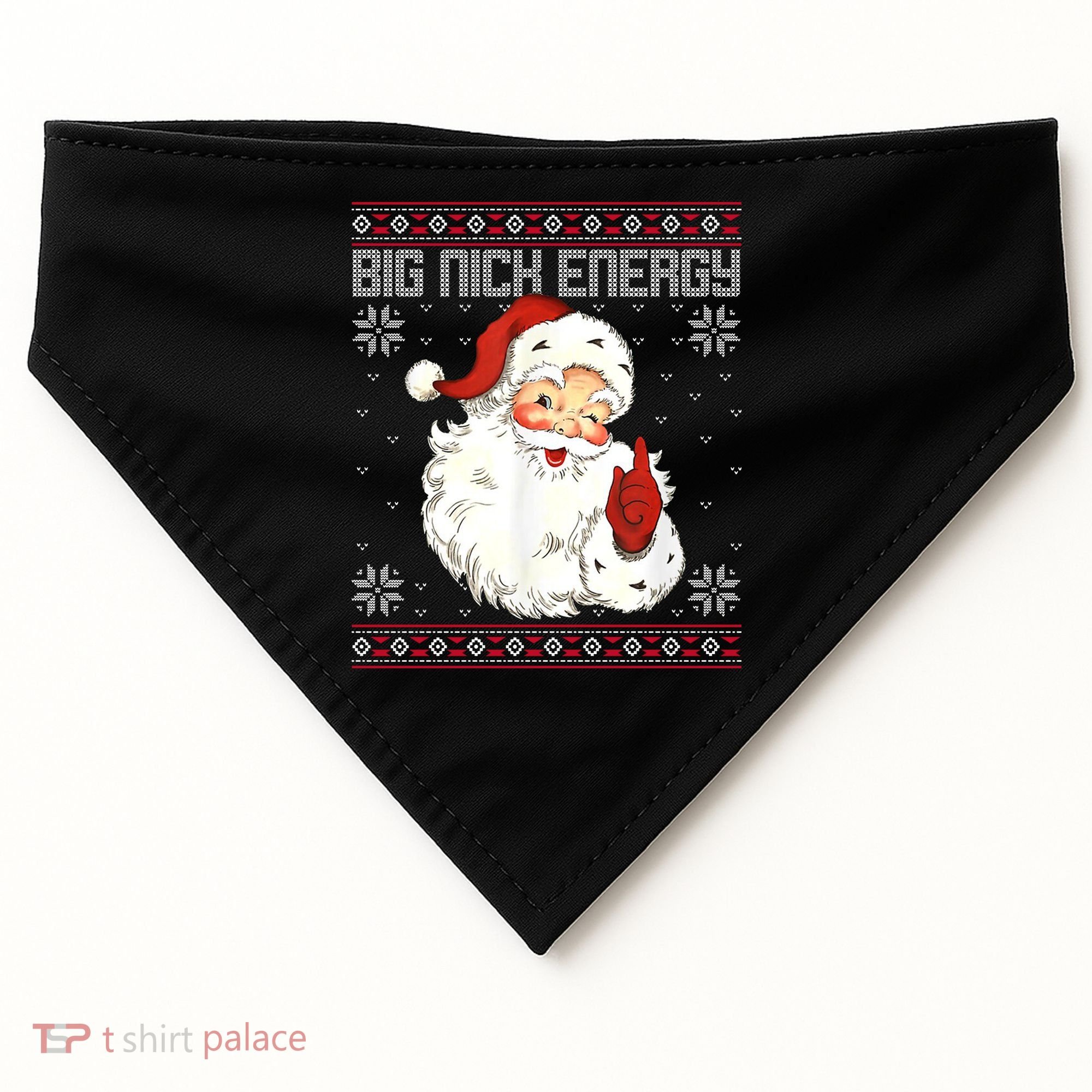 Big Nick Energy Santa Claus Holiday USA-Made Doggie Bandana