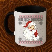 Big Nick Energy Santa Claus Holiday Coffee Mug thumb 2