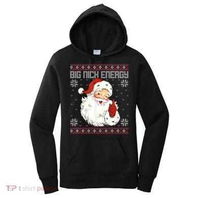 Big Nick Energy Santa Claus Holiday Women's Hoodie
