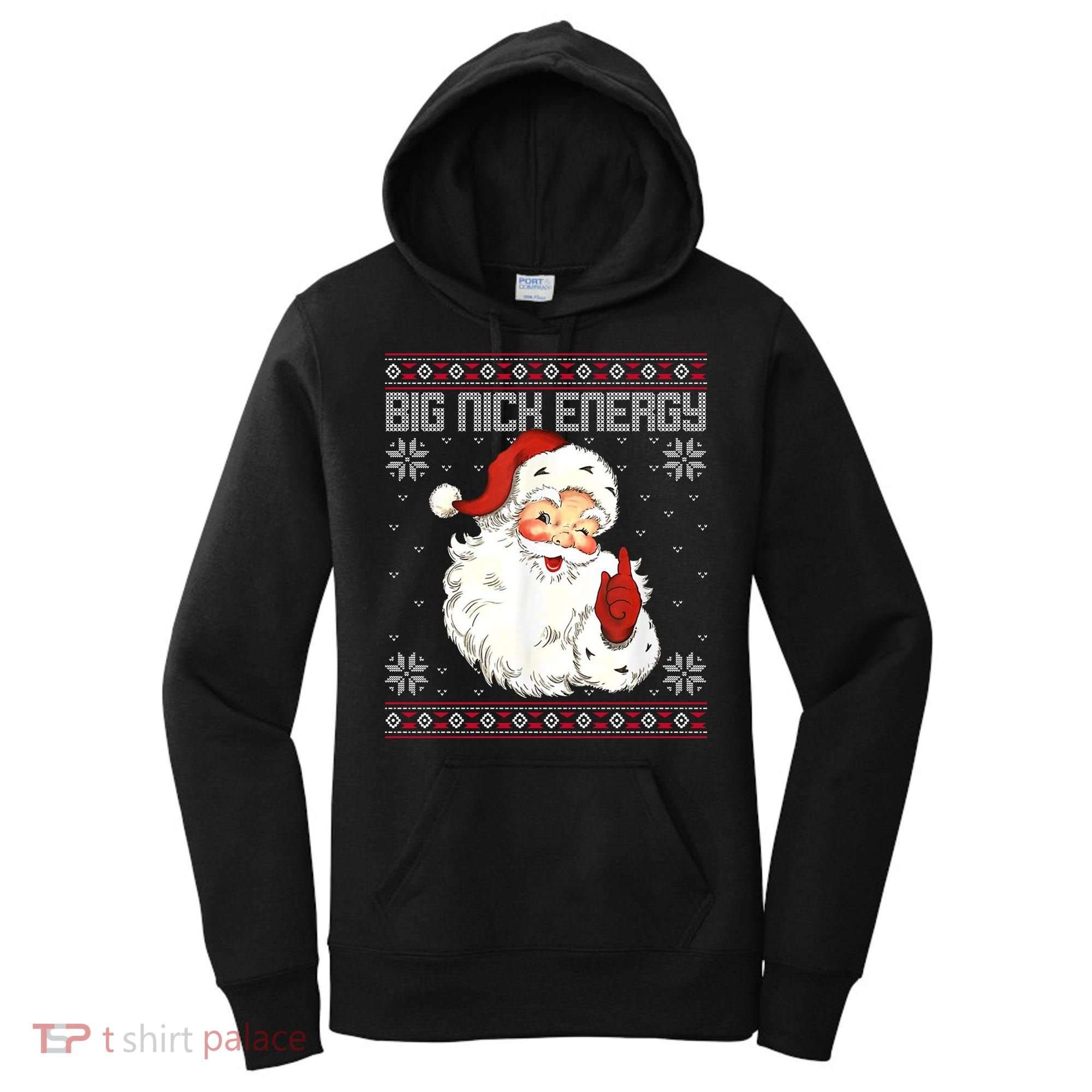 Big Nick Energy Santa Claus Holiday Women's Hoodie