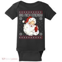 Big Nick Energy Santa Claus Holiday Baby Bodysuit thumb 0