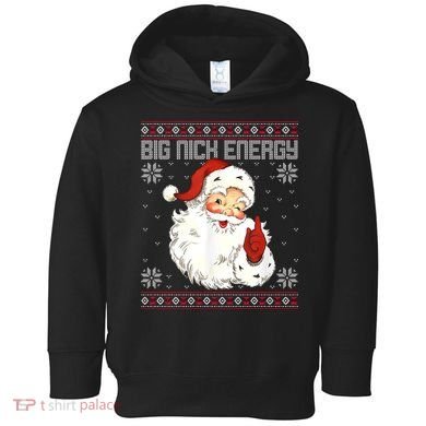 Big Nick Energy Santa Claus Holiday Toddler Hoodie