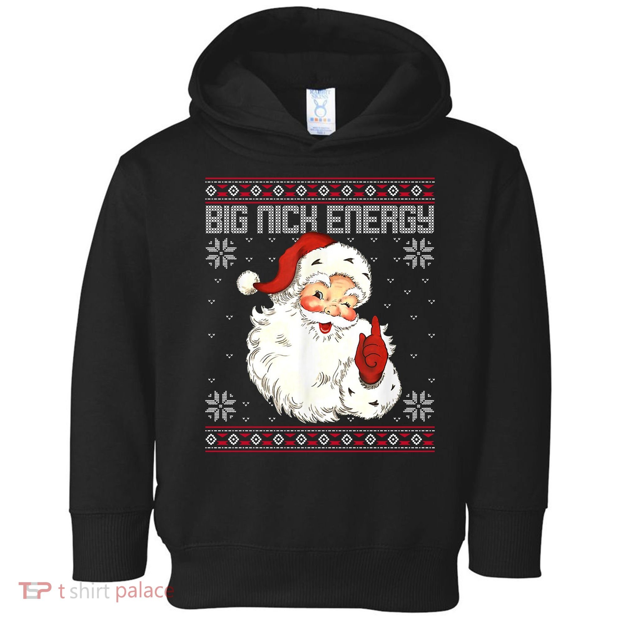 Big Nick Energy Santa Claus Holiday Toddler Hoodie