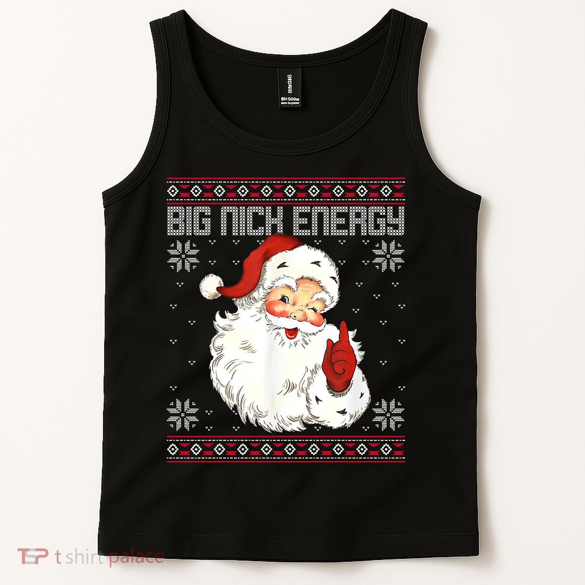Big Nick Energy Santa Claus Holiday Tank Top