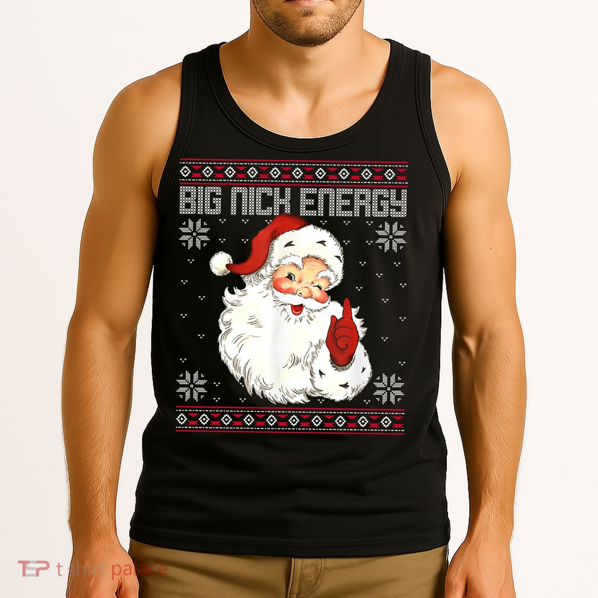 Big Nick Energy Santa Claus Holiday Tank Top