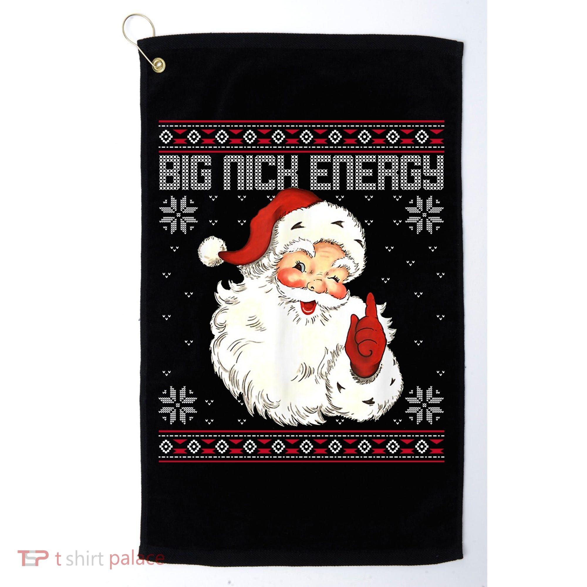 Big Nick Energy Santa Claus Holiday Golf Towel