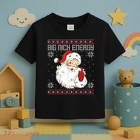 Big Nick Energy Santa Claus Holiday Toddler T-Shirt thumb 3