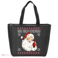 Big Nick Energy Santa Claus Holiday Tote Bag thumb 0