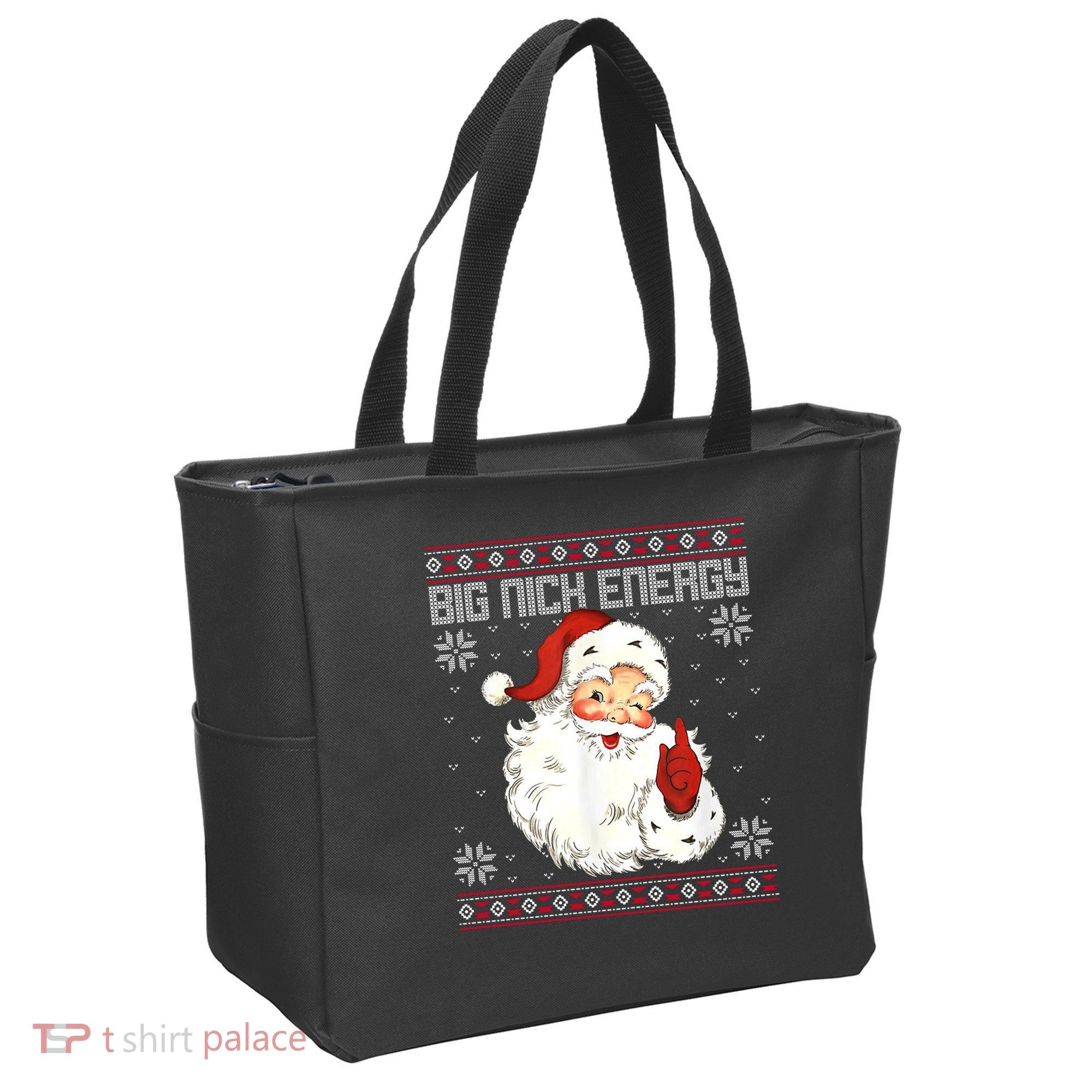 Big Nick Energy Santa Claus Holiday Tote Bag