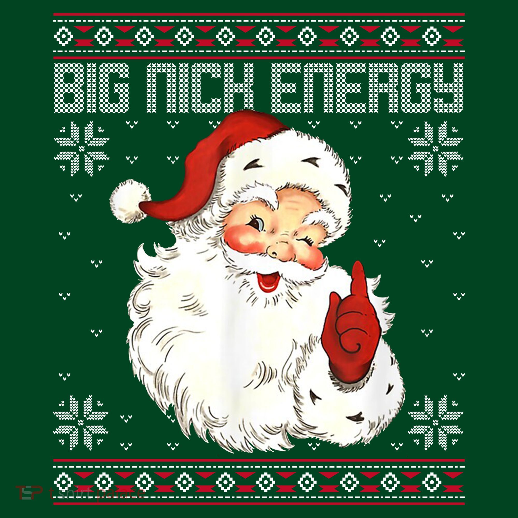 Big Nick Energy Santa Claus Holiday Coaster