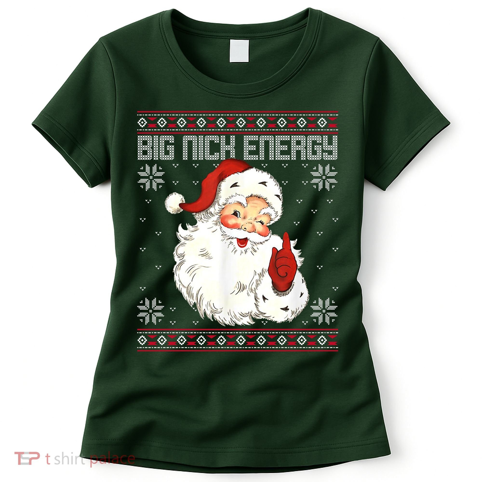 Big Nick Energy Santa Claus Holiday Women's T-Shirt