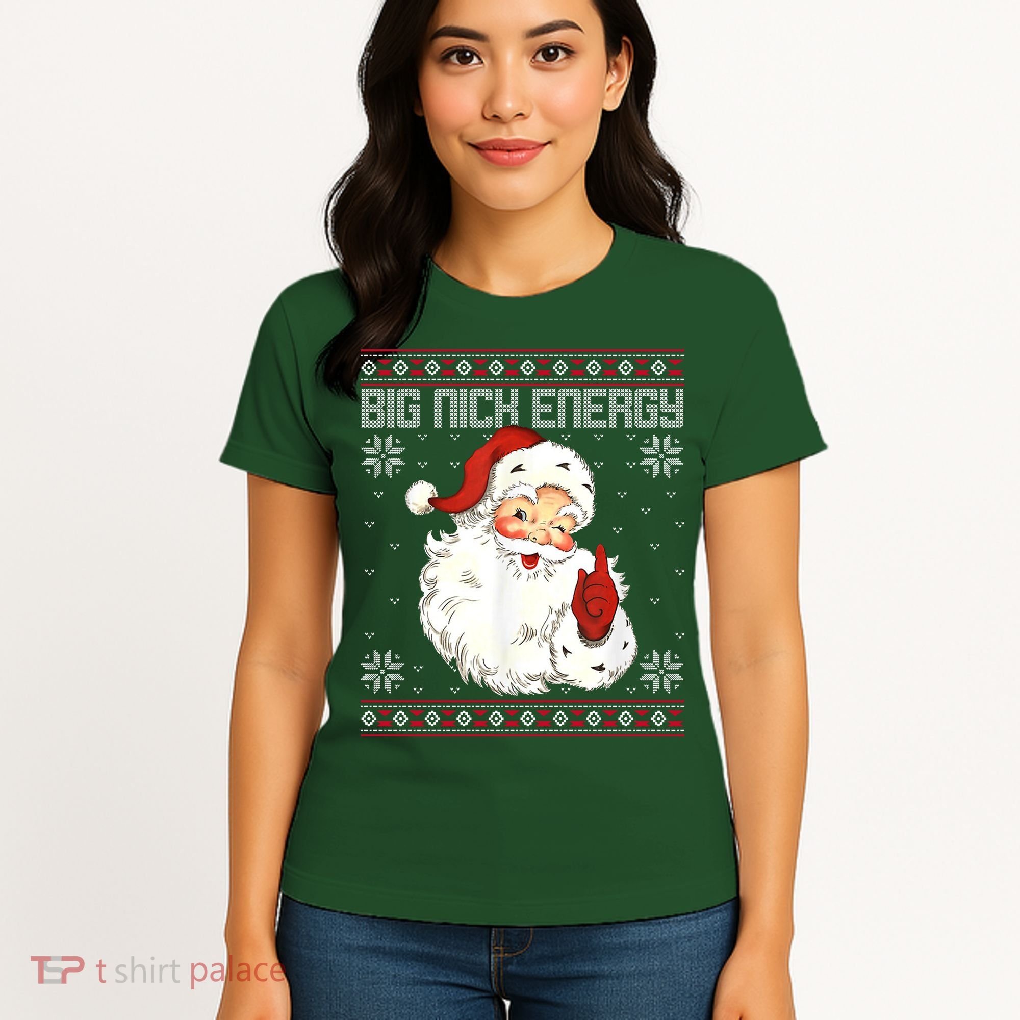 Big Nick Energy Santa Claus Holiday Women's T-Shirt